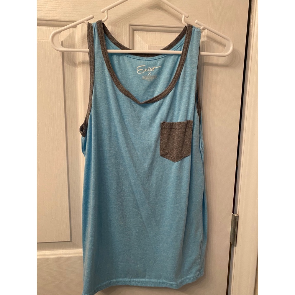 Blue and Gray Tank